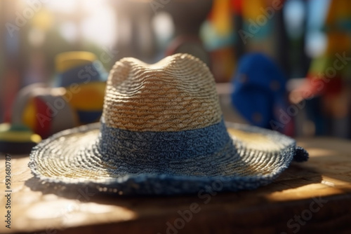 Straw hat generated with AI