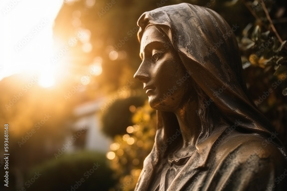 Statue of Holy Mother Virgin Mary generated wiht AI Statue of Holy Mother Virgin Mary generated wiht AI