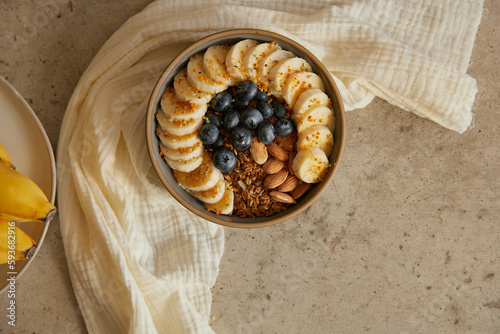 Delicious breakfast bowl
