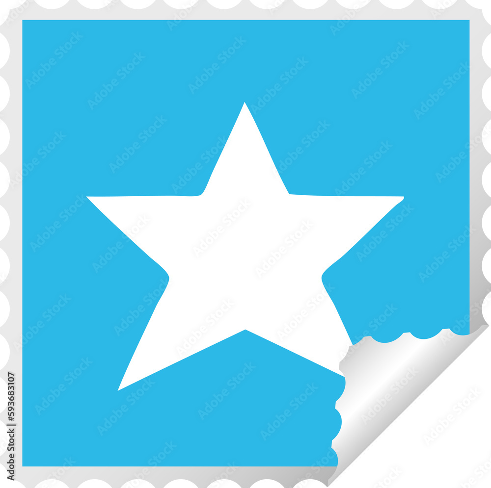 square peeling sticker cartoon gold star square peeling sticker cartoon gold star