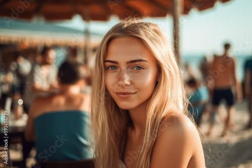 young adult woman or teenag...