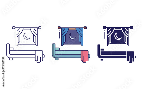 Early wakeup vector icon