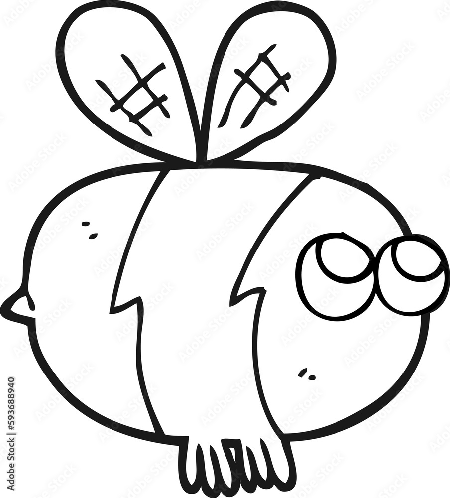 black and white cartoon bee black and white cartoon bee