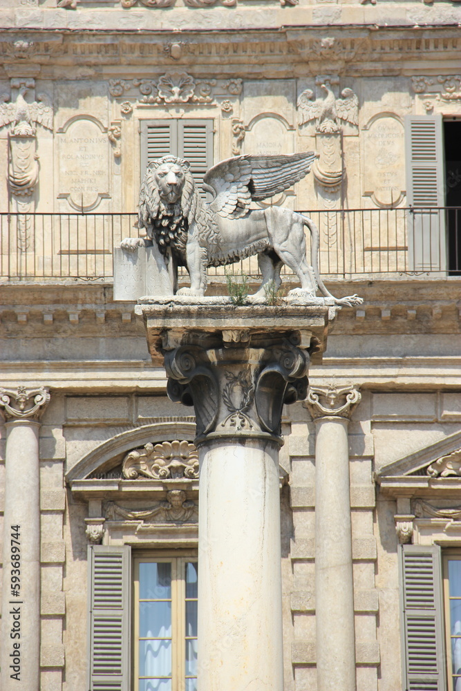 Winged Lion Statue symbol of Venice