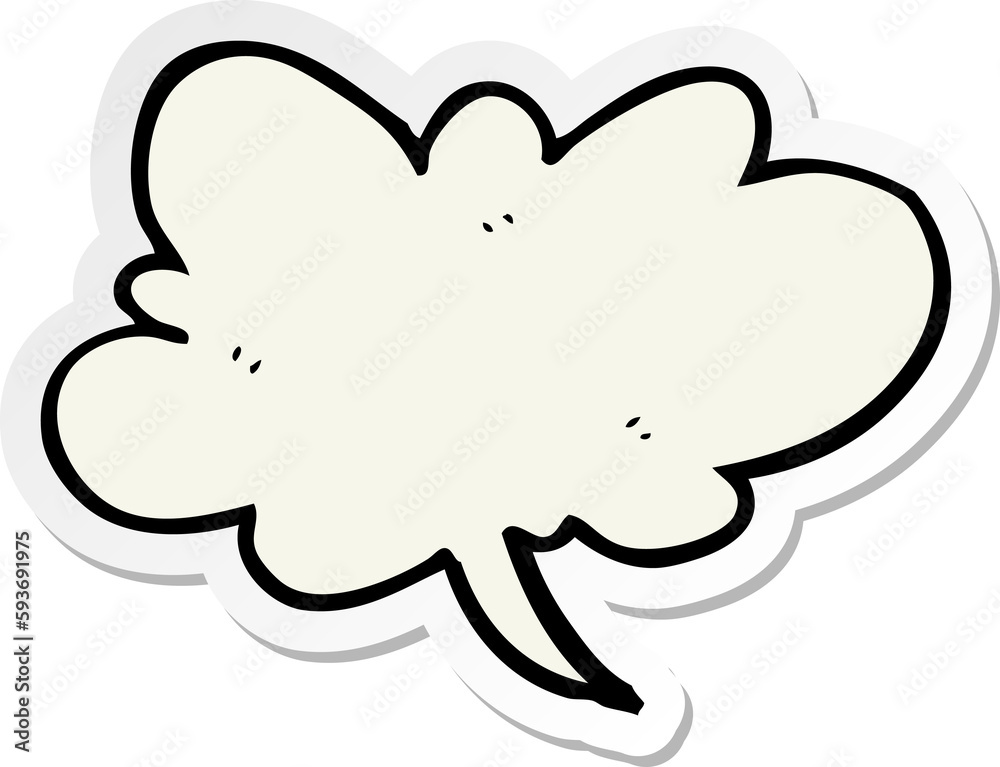 sticker of a cartoon steam design element sticker of a cartoon steam design element