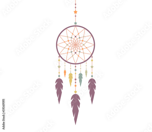 Dream catcher. Vector illustration