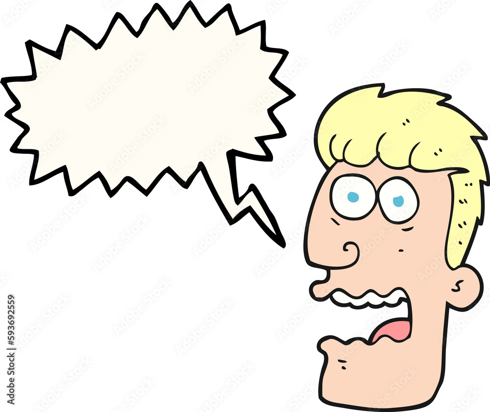 speech bubble cartoon shocked man speech bubble cartoon shocked man
