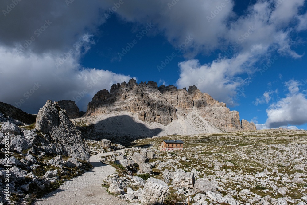 Beautiful view of the Dolomites Mountains UNESCO world heritage in South Tyrol, Italy