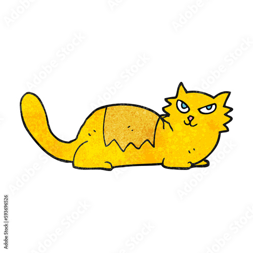 textured cartoon cat