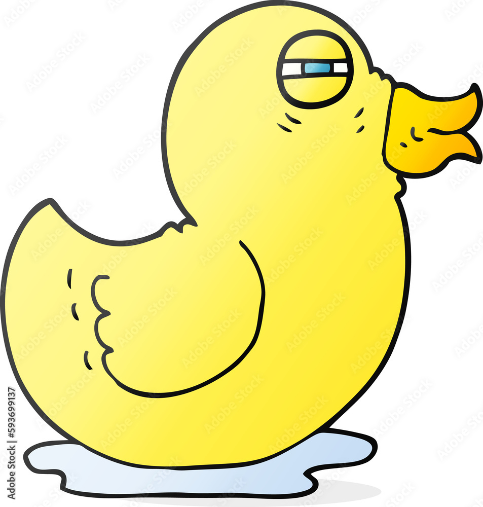 cartoon rubber duck Stock Illustration | Adobe Stock