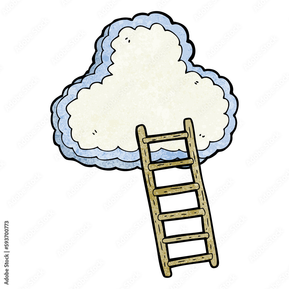 textured cartoon ladder to heaven textured cartoon ladder to heaven