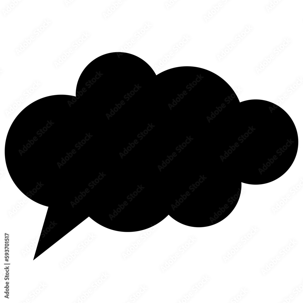 Speech balloons icon, solid style vector illustration Speech balloons icon, solid style vector illustration