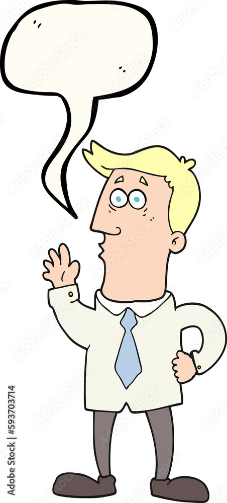 speech bubble cartoon businessman speech bubble cartoon businessman