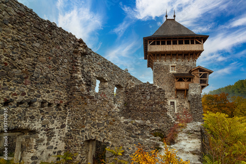 Medieval ruins. Nevytsky ( Nevitsky) castle. Ukraine photo