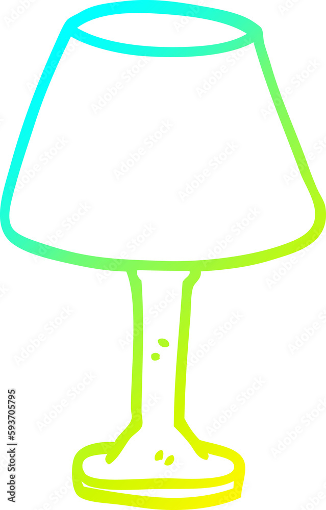 cold gradient line drawing cartoon desk lamp cold gradient line drawing cartoon desk lamp