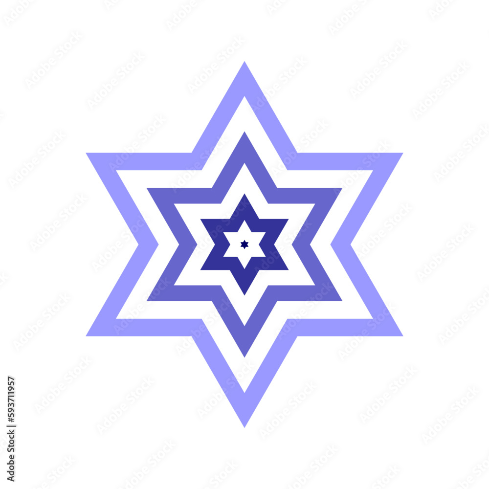 Six-point Star Icon. Design Element. Six-point Star Icon. Design Element.