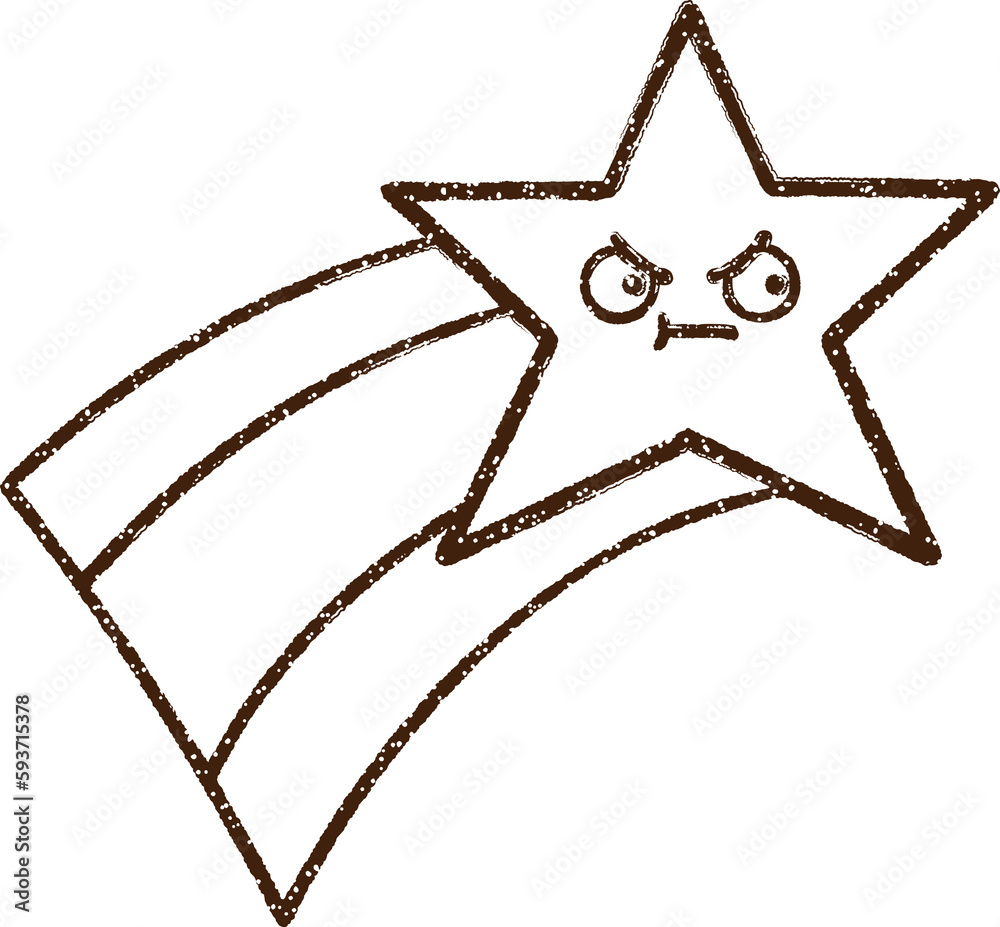 Shooting Star Charcoal Drawing Shooting Star Charcoal Drawing