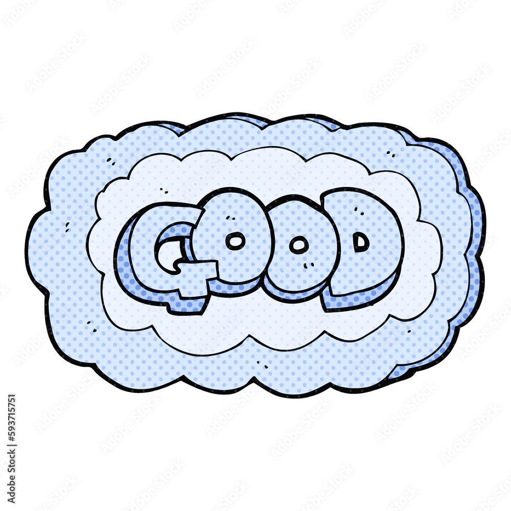 comic book style cartoon Good symbol comic book style cartoon Good symbol