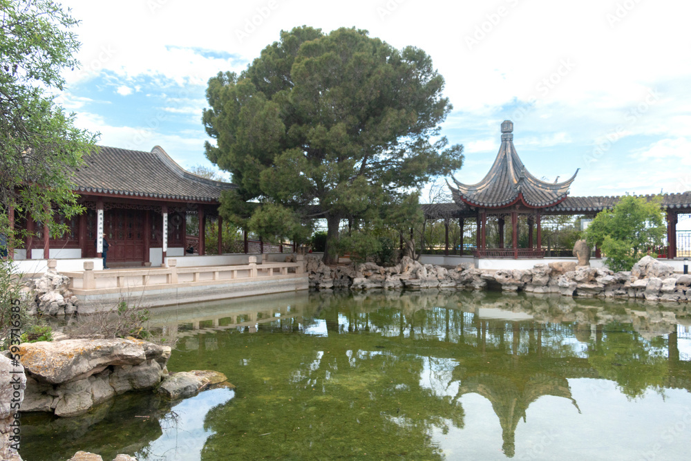 Chinese garden of high tranquility