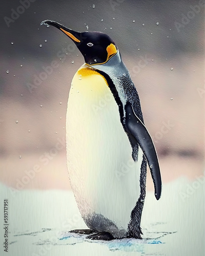 Penguin illustration  nature  animals 
