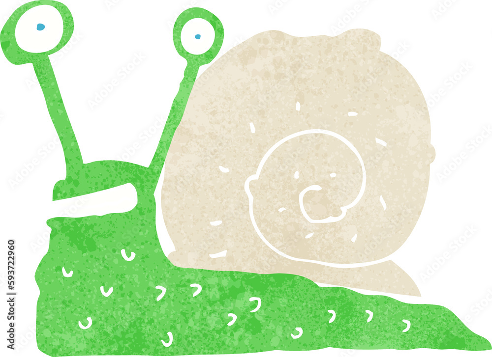cartoon snail