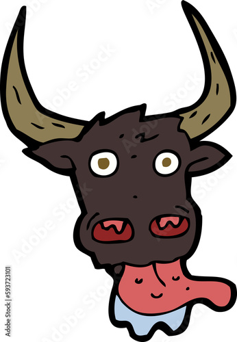 cartoon cow face © lineartestpilot