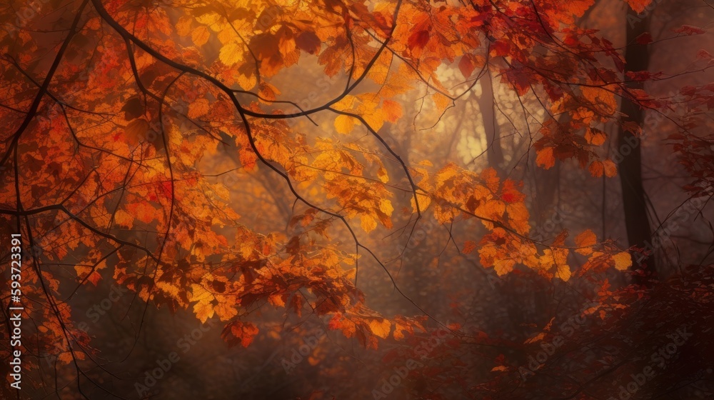 Golden Autumn Leaves Falling Softly from Maple Branches
Golden Autumn Leaves Falling Softly from Maple Branches