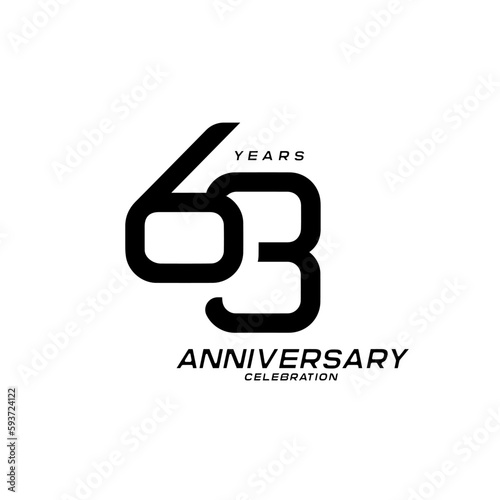 63 years anniversary celebration logotype Free Download 63 years anniversary celebration logotype - GFXLoad