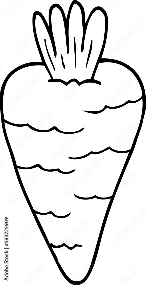 line drawing cartoon carrot line drawing cartoon carrot