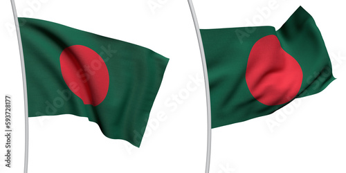Bangladesh Two Model ALPHA BACKROUND Flag photo