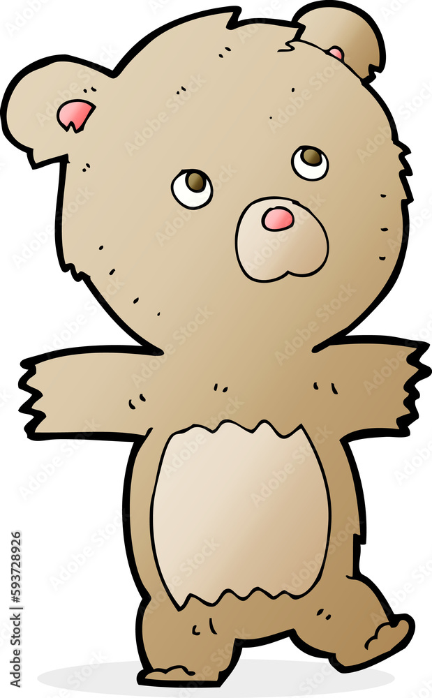 Obraz premium cartoon cute teddy bear