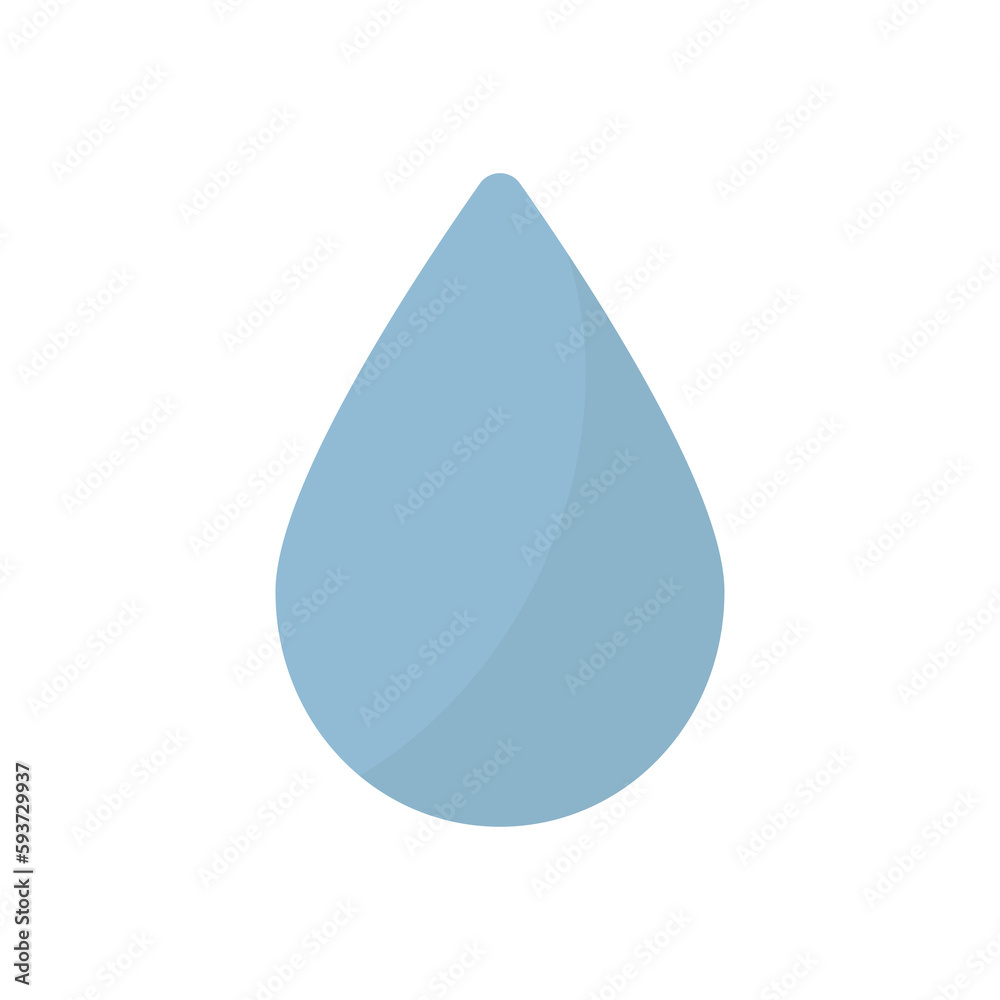 Blue water drop on a white background. Blue water drop on a white background.