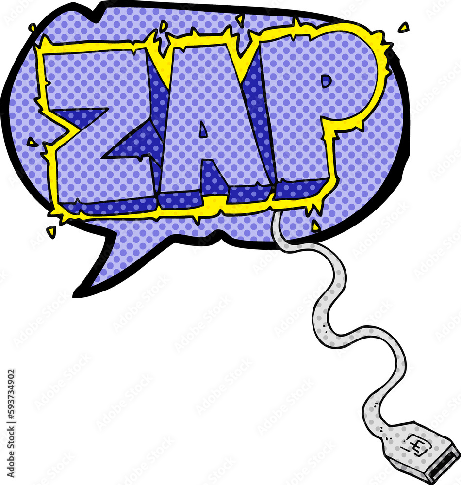 comic book speech bubble cartoon usb cable comic book speech bubble cartoon usb cable