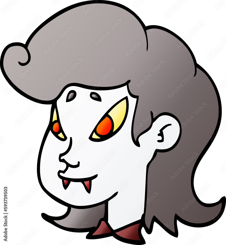 Obraz premium cartoon doodle vampire