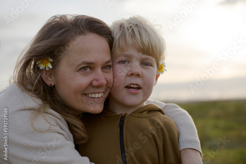 mother and son photo