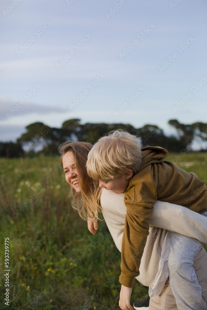 mother and son mother and son