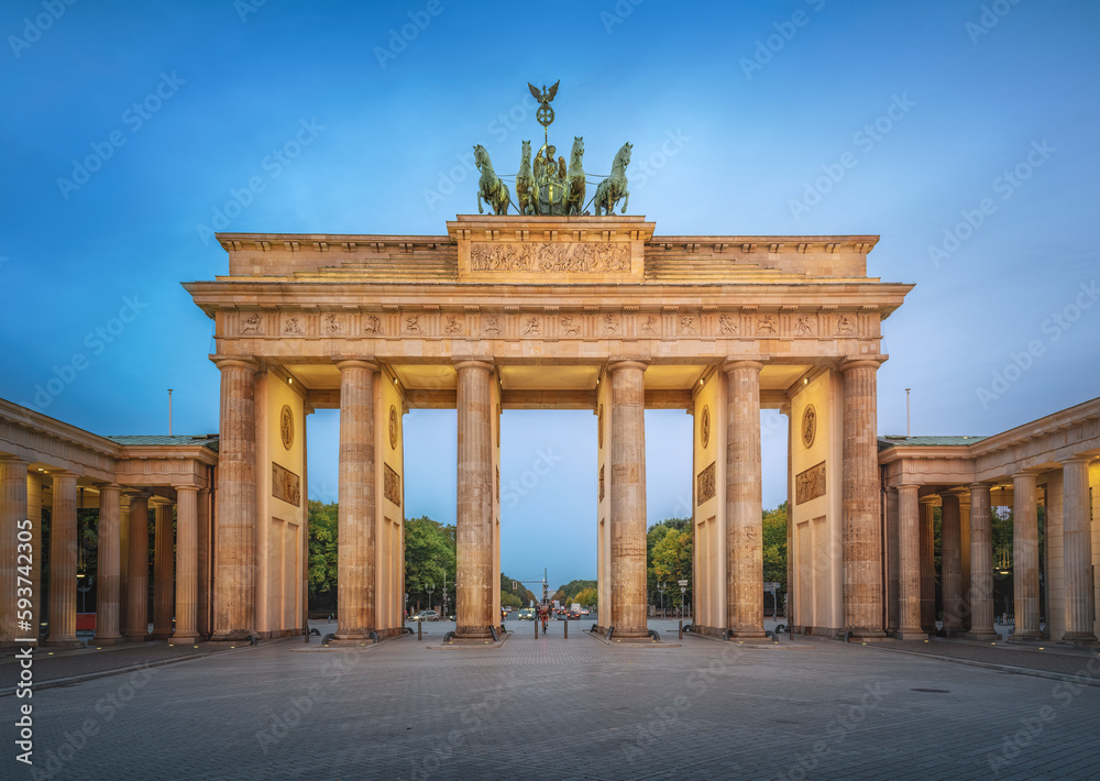 Illuminated Brandenburg Gate - Berlin, Germany