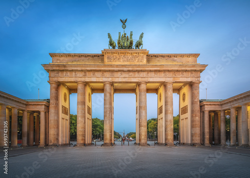 Illuminated Brandenburg Gate - Berlin, Germany