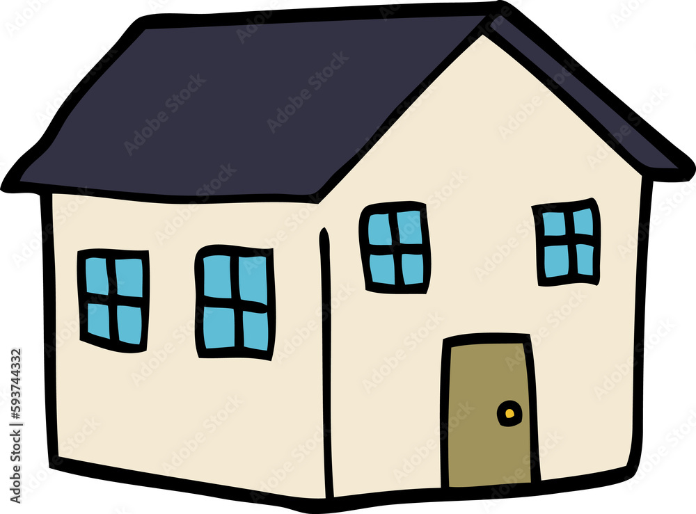 cartoon doodle house cartoon doodle house