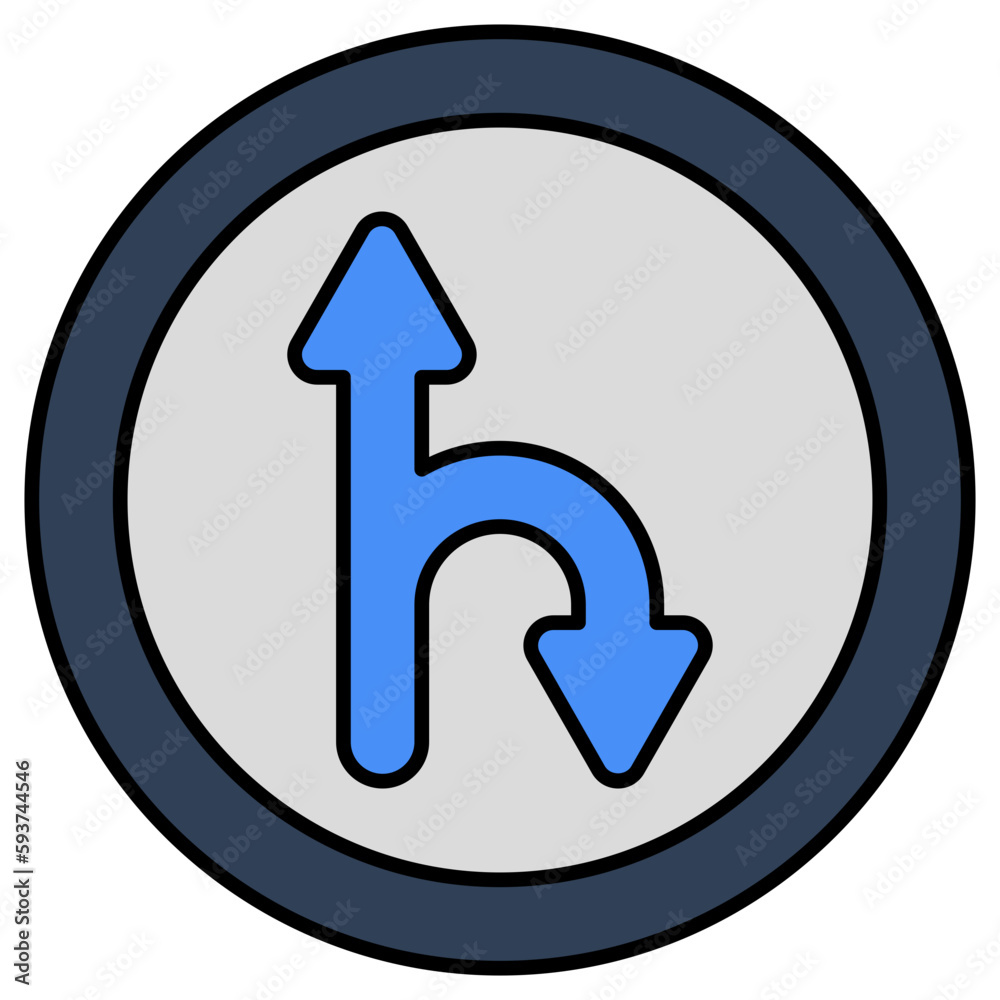 Modern design icon of directional arrows Modern design icon of directional arrows