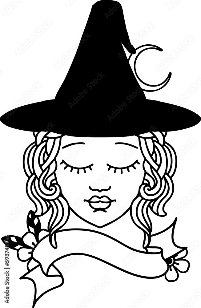 human witch character face illustration human witch character face illustration