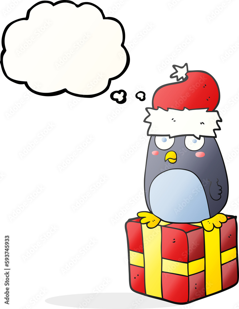thought bubble cartoon christmas penguin thought bubble cartoon christmas penguin