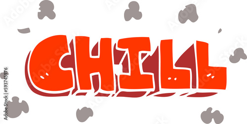 cartoon doodle chill symbol