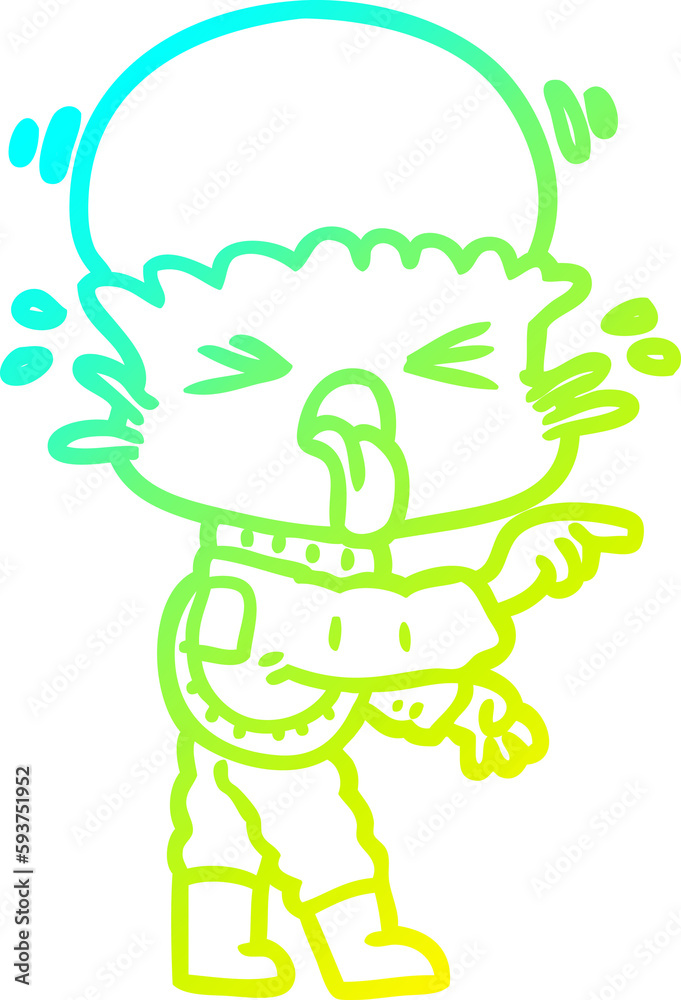 cold gradient line drawing weird cartoon alien pointing cold gradient line drawing weird cartoon alien pointing