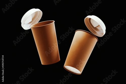 Floating Paper Coffee Cups photo