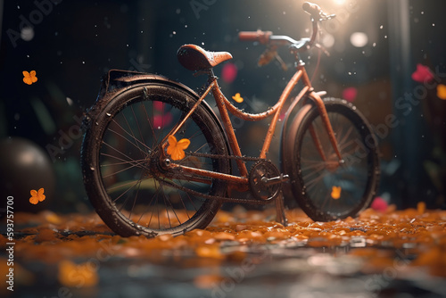 World bicycle day, Sport is life. The right way of life. Health, taking care of yourself. Simple, affordable, clean and environmentally fit sustainable means of transportation. Generative AI © Ирина Батюк