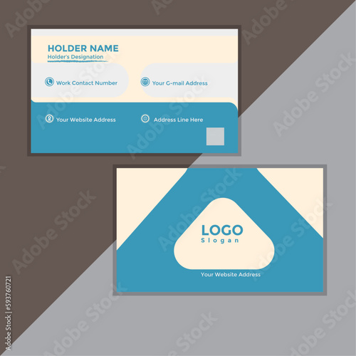New And Modern Business Card Template.creative and modern business card template.double sided business card template.