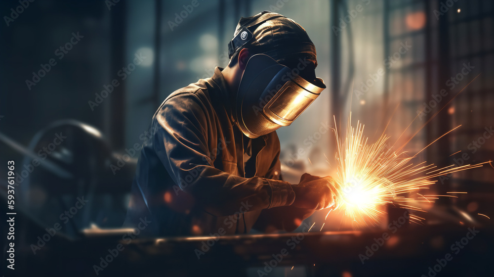 welder at work welder at work
