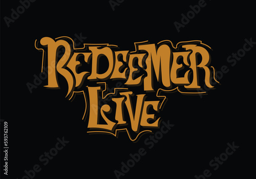 REDEEMER LIVE hand drawing word