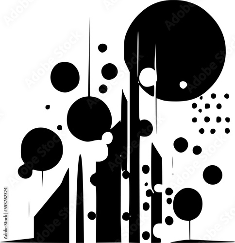 Abstract | Minimalist and Simple Silhouette - Vector illustration